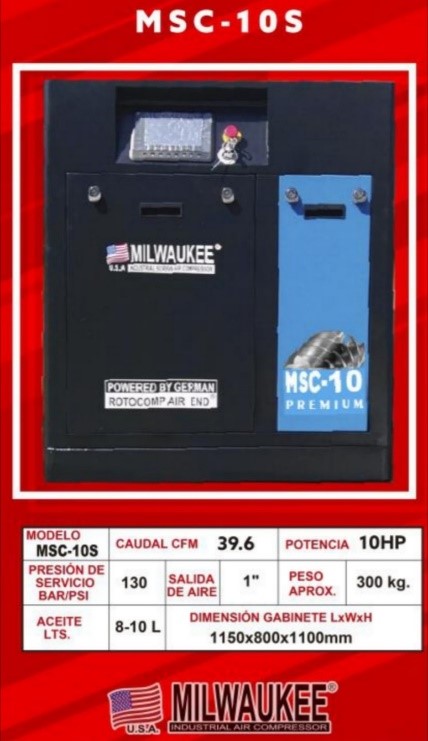 Compresores de aire modelo MSC-10S